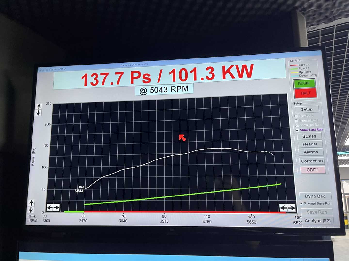 The wheel horsepower of the modified V260 M274 is a modest 101.3 kW, published by Mach5 Performance.