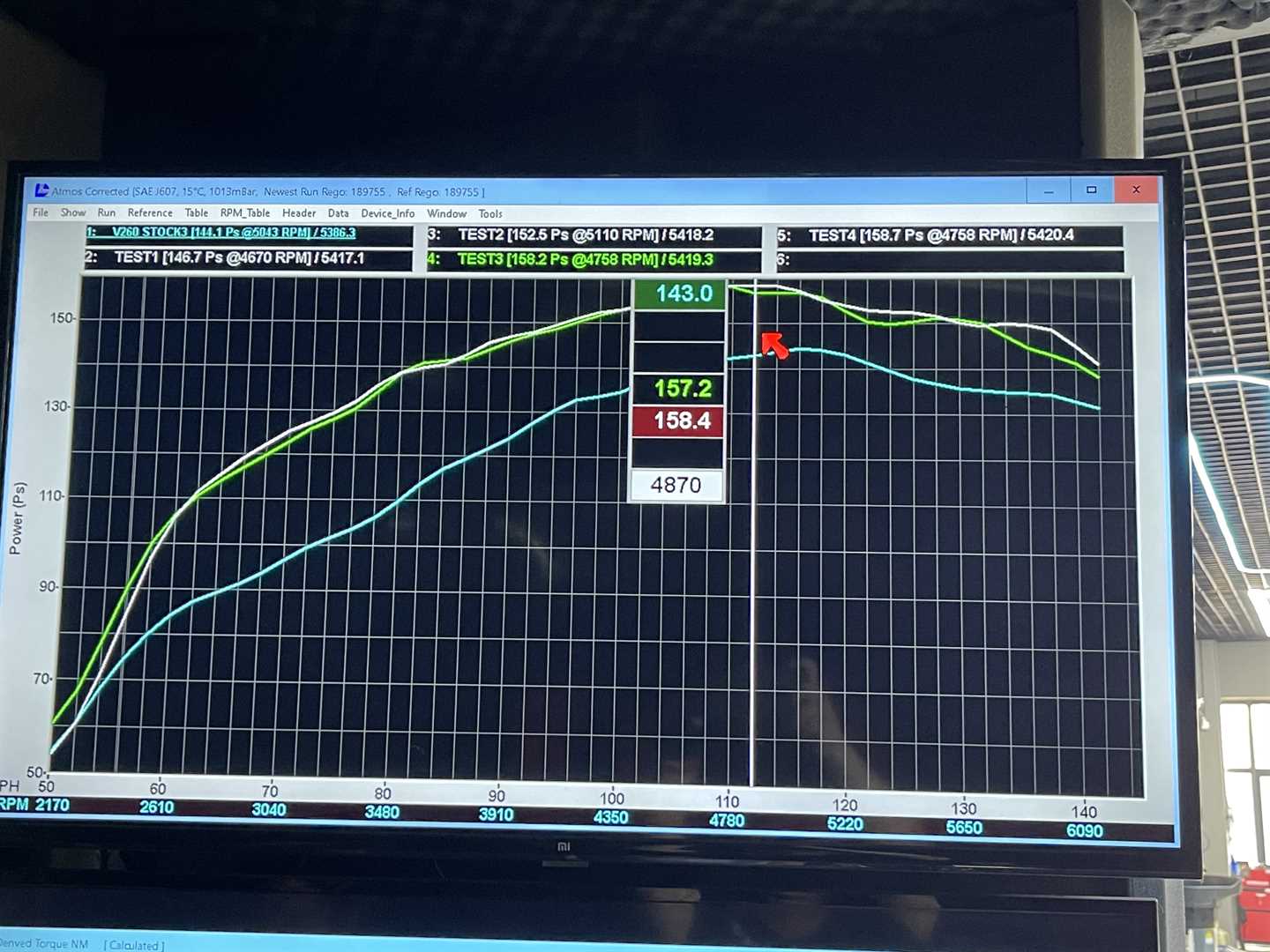   Dayno log V260 Mach5 Performance Remap Tuning ECU upgraded to 157.2 kW, published by Mach5 Performance.